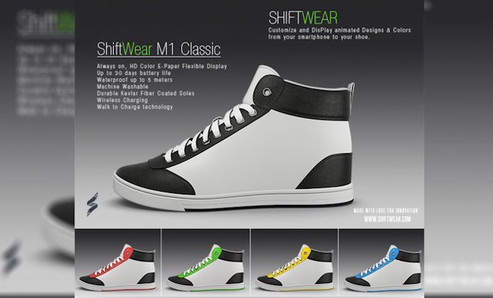 ShiftWear: scarpe con display personalizzabile