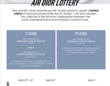 Dior x Air Jordan I: tutto quello che c’è da sapere